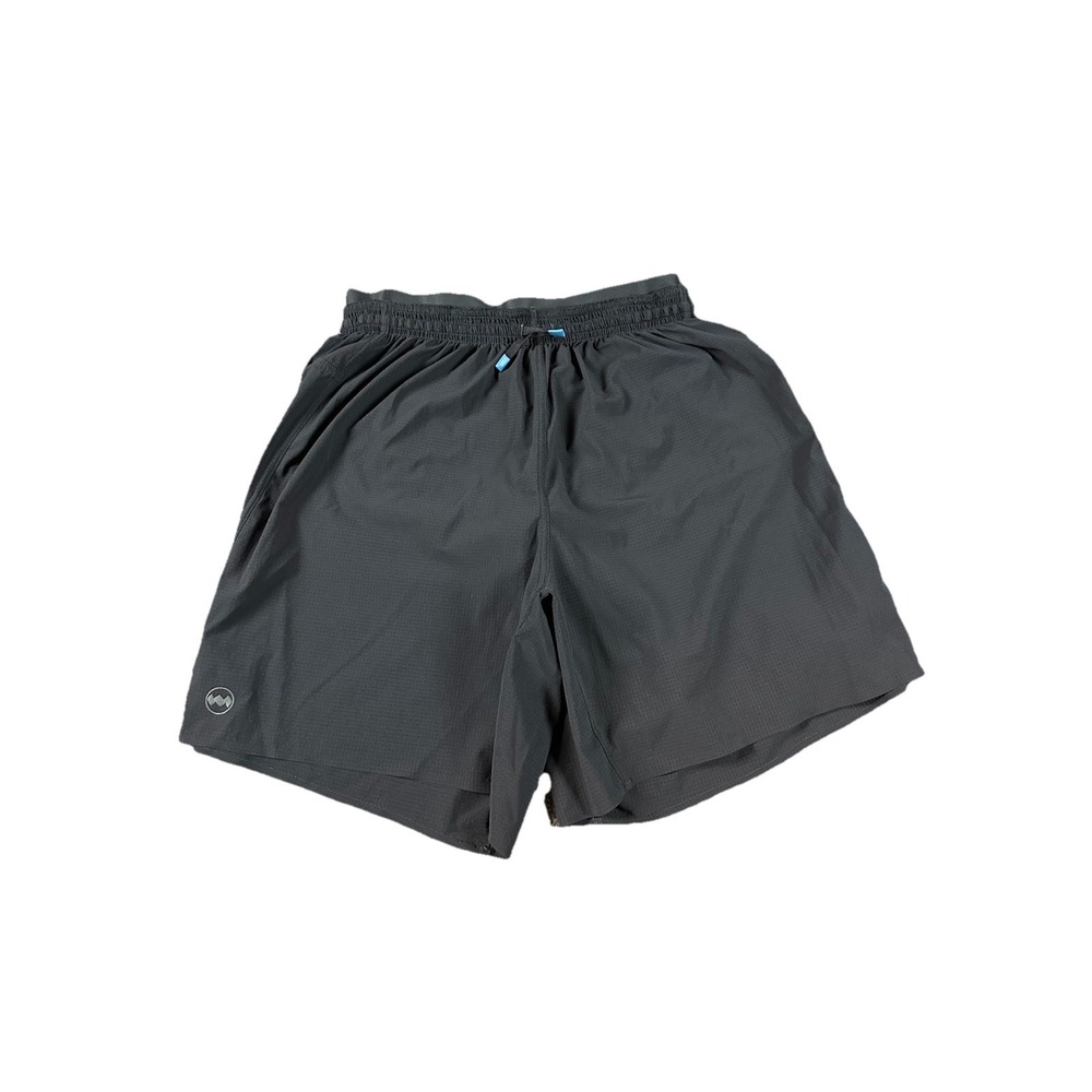 Janji AFO Middle Shorts Black Running Athletic Training Lined Mens Small Ripstop